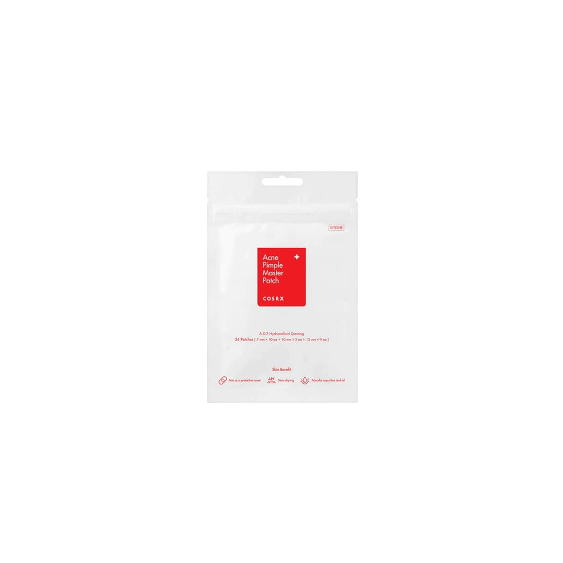 COSRX Acne Pimple Master Patch – 24-piece Korean hydrocolloid spot treatment for whiteheads and cystic acne available at Atelier De Glow UAE.