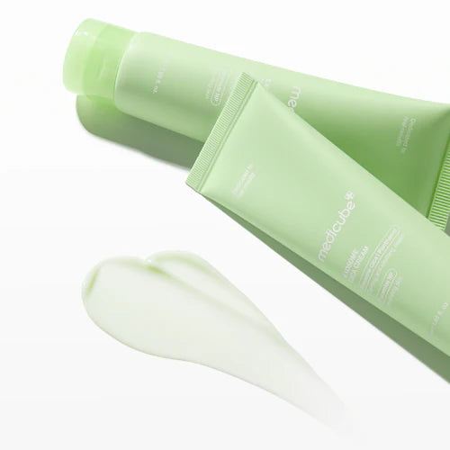 Medicube Exosome Cica Calming Cream for aggressive rosacea redness, inflamed acne blemishes, weak peeling barriers, and thermal heat stress – Repair balm from Atelier De Glow UAE.