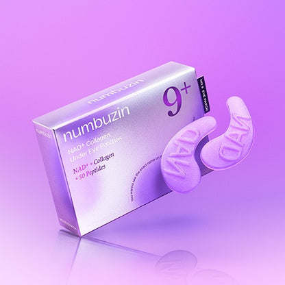 High-adhesion hydrogel texture of numbuzin No.9 Eye Patches – Cooling patches that deliver active NAD+ deep into the dermis for orbital repair at Atelier De Glow UAE.
