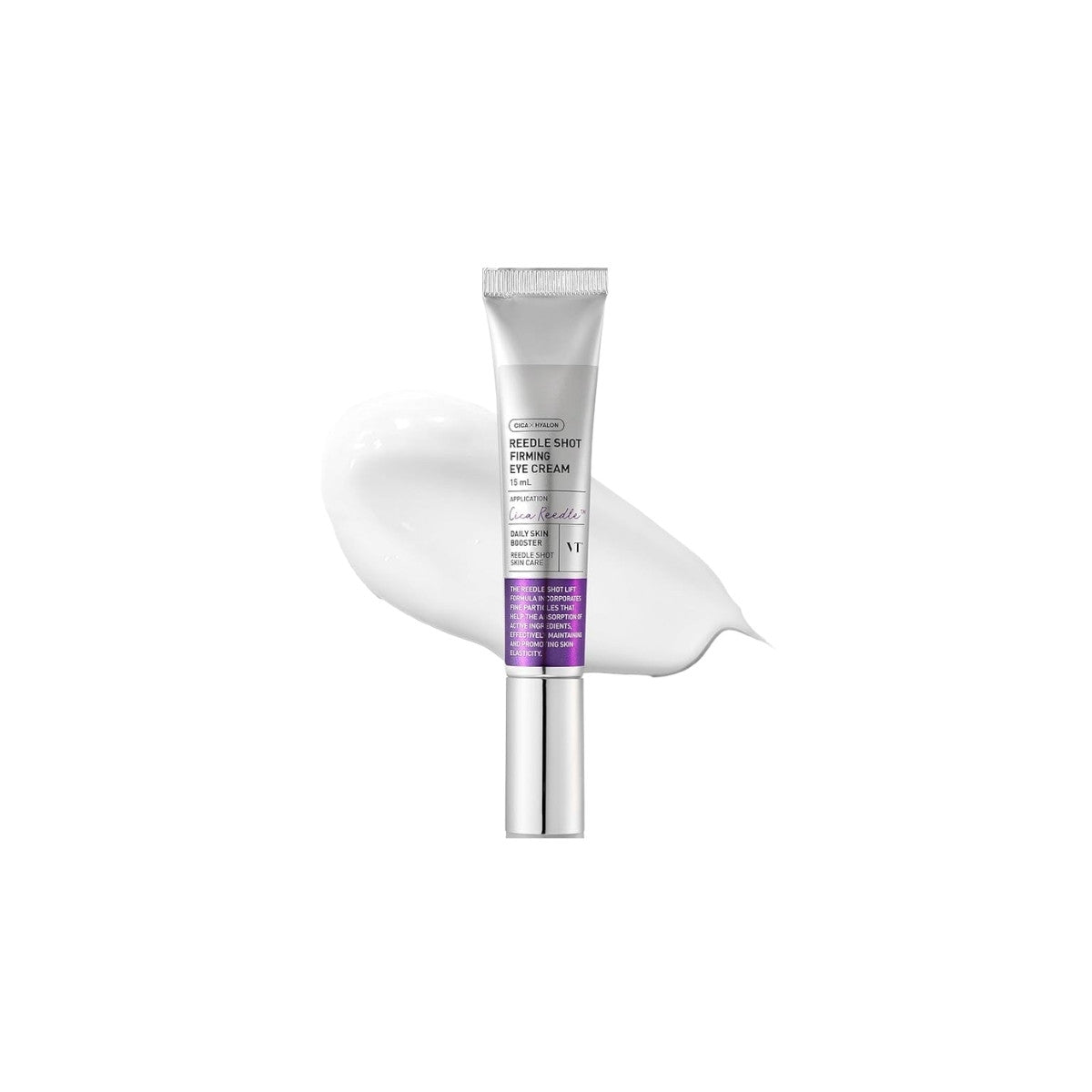VT Reedle Shot Lifting Eye Cream 15ml – intensive anti-aging eye treatment with CICA REEDLE™ technology for firmer, smoother skin around the eyes available at Atelier De Glow UAE.