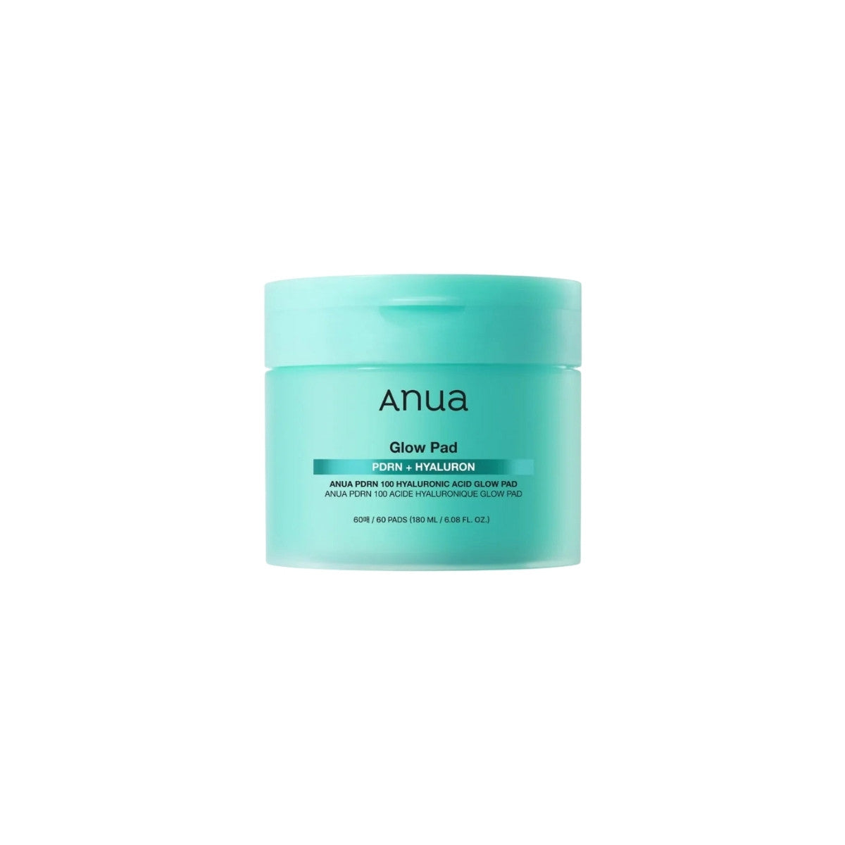 Anua PDRN 100 Hyaluronic Acid Glow Pad – Korean skin-booster pads with Salmon DNA and multi-weight Hyaluronic Acid available at Atelier De Glow UAE.