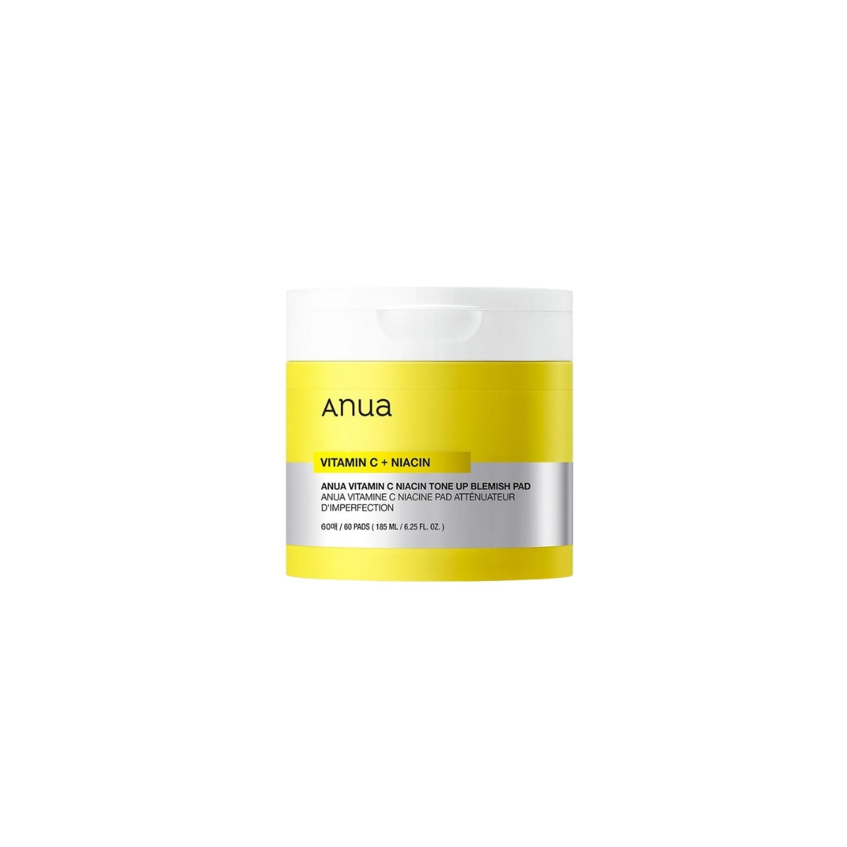Anua Vitamin C Niacin Tone Up Blemish Pad – Korean brightening pads with Vitamin C, Niacinamide, and Tranexamic Acid at Atelier De Glow UAE.