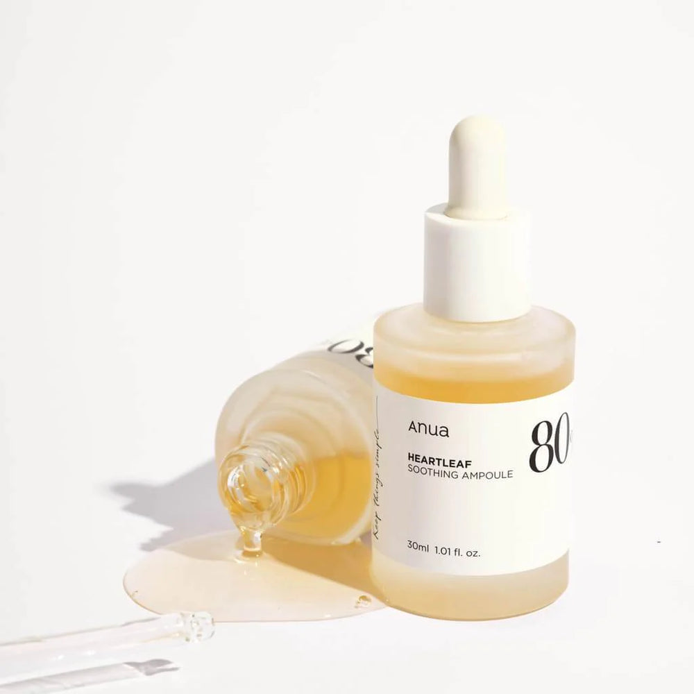 Anua 80 Ampoule for sun-burnt skin and heat-irritation in Dubai – Intensive Korean soothing treatment for sensitive skin with fast delivery in UAE.