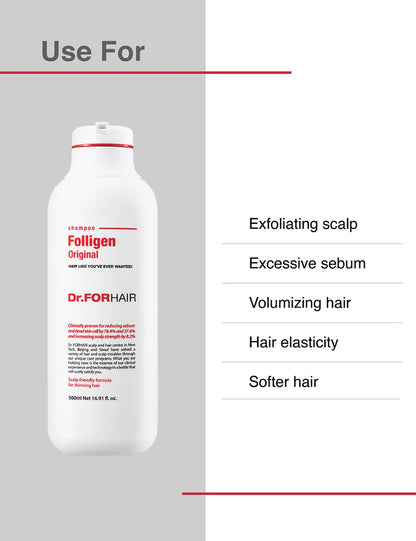 Dr.FORHAIR Folligen Original Hair Loss Shampoo 300ml