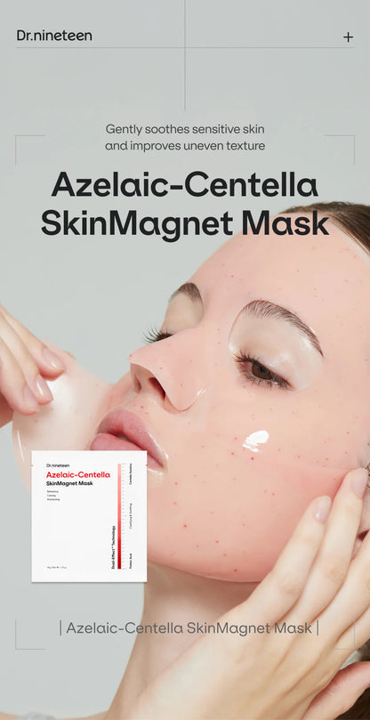 Dr.nineteen mask for rosacea, acne-prone skin, and post-inflammatory hyperpigmentation – Calming and clearing Korean treatment from Atelier De Glow UAE.