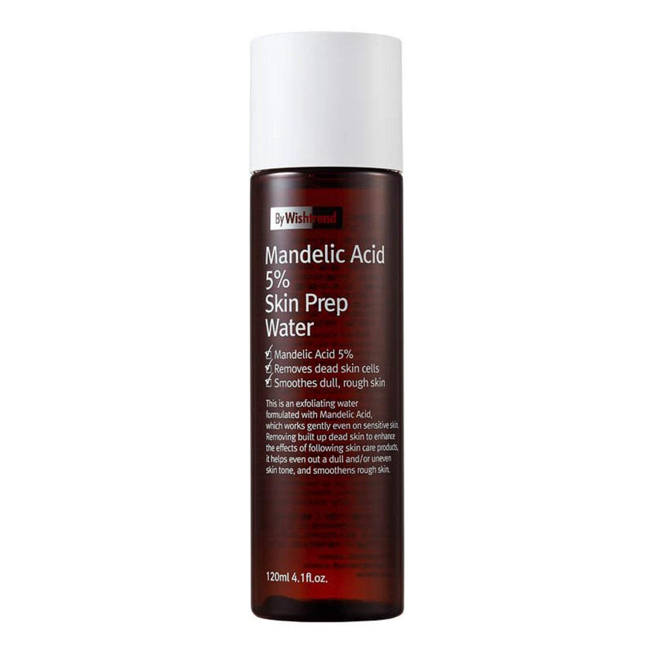 By Wishtrend Mandelic Acid 5% Skin Prep Water – 120ml gentle Korean AHA exfoliant for sensitive skin available at Atelier De Glow UAE.