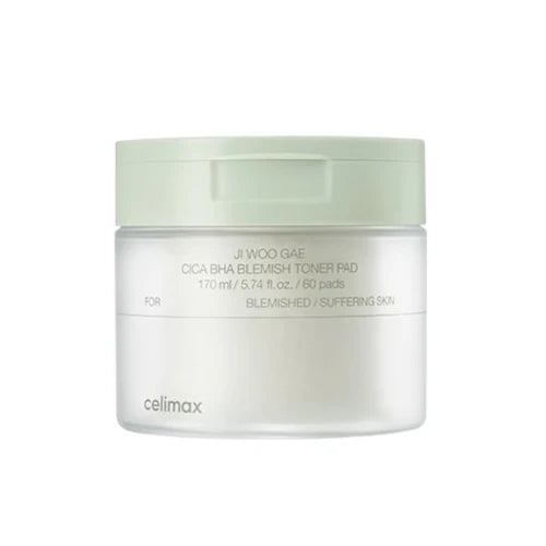 celimax JIWOOGAE Cica BHA Blemish Toner Pad