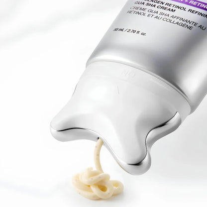 Firming neck and face cream powered by retinol, collagen, and peptides to improve skin elasticity and smooth fine lines from Atelier De Glow UK.