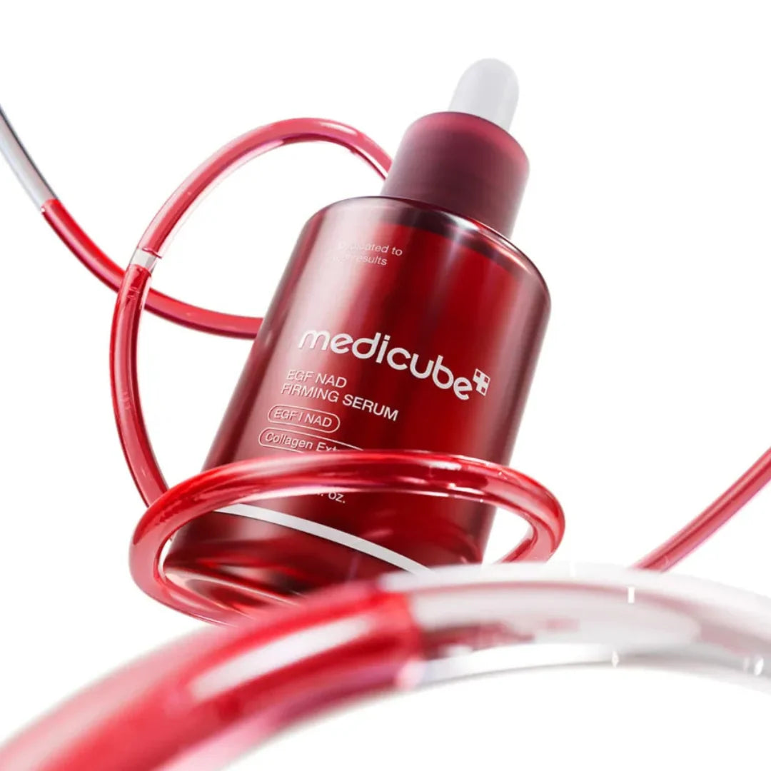 Lightweight, non-comedogenic, and fast-absorbing Medicube EGF NAD Firming Serum 30ml designed for daily layering and deep hydration at Atelier De Glow UAE.
