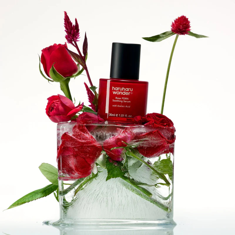 Haruharu Wonder Rose PDRN Serum for sunken expression lines, loss of facial skin elasticity, dull sallow undertones, and broken lipid boundaries – Lifter from Atelier De Glow UAE.
