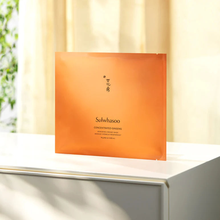 Sulwhasoo Ginseng Mask for treating sagging skin, deep wrinkles, and loss of elasticity – Firming and lifting Korean treatment from Atelier De Glow UAE.