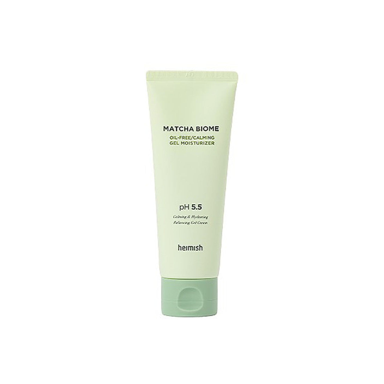 Heimish Matcha Biome Oil-Free Calming Gel Moisturizer – 100ml lightweight face gel with Jeju Matcha and Probiotics available at Atelier De Glow UAE.