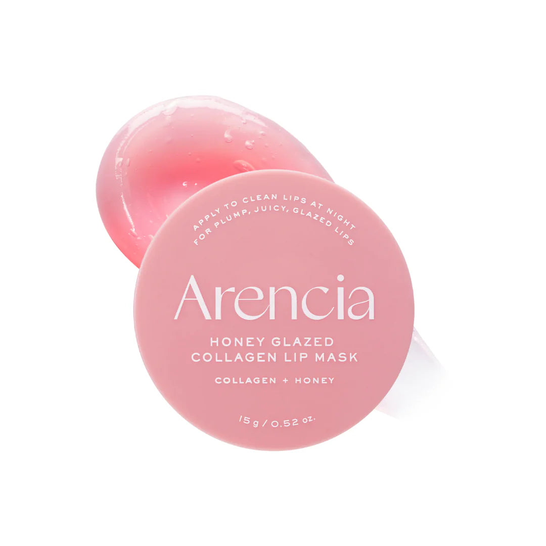 Arencia Honey Glazed Collagen Lip Mask – Korean overnight lip treatment with Honey and Collagen available at Atelier De Glow UAE.