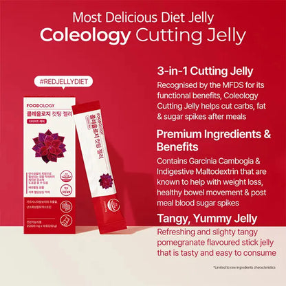 FOODOLOGY  Coleology Cutting Jelly 25g x 10 sticks
