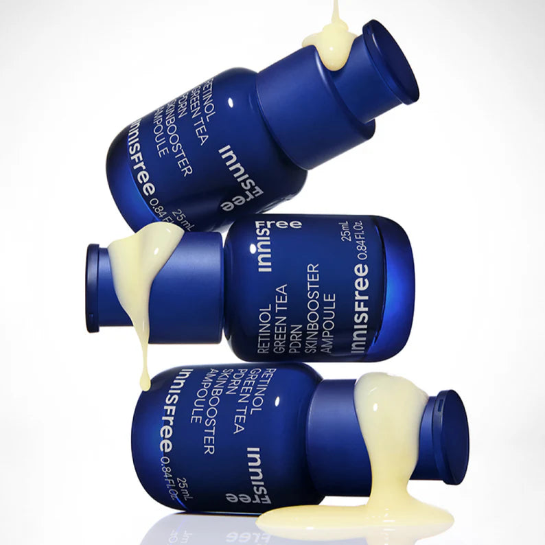 Innisfree Retinol Green Tea PDRN Skin Booster Ampoule | Atelier De Glow UAE