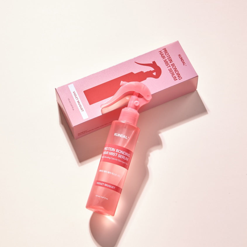KUNDAL Protein Hair Mist for humidity and frizz in Dubai – Heat-protecting Korean hair spray for brittle, sun-damaged hair with fast delivery in UAE.