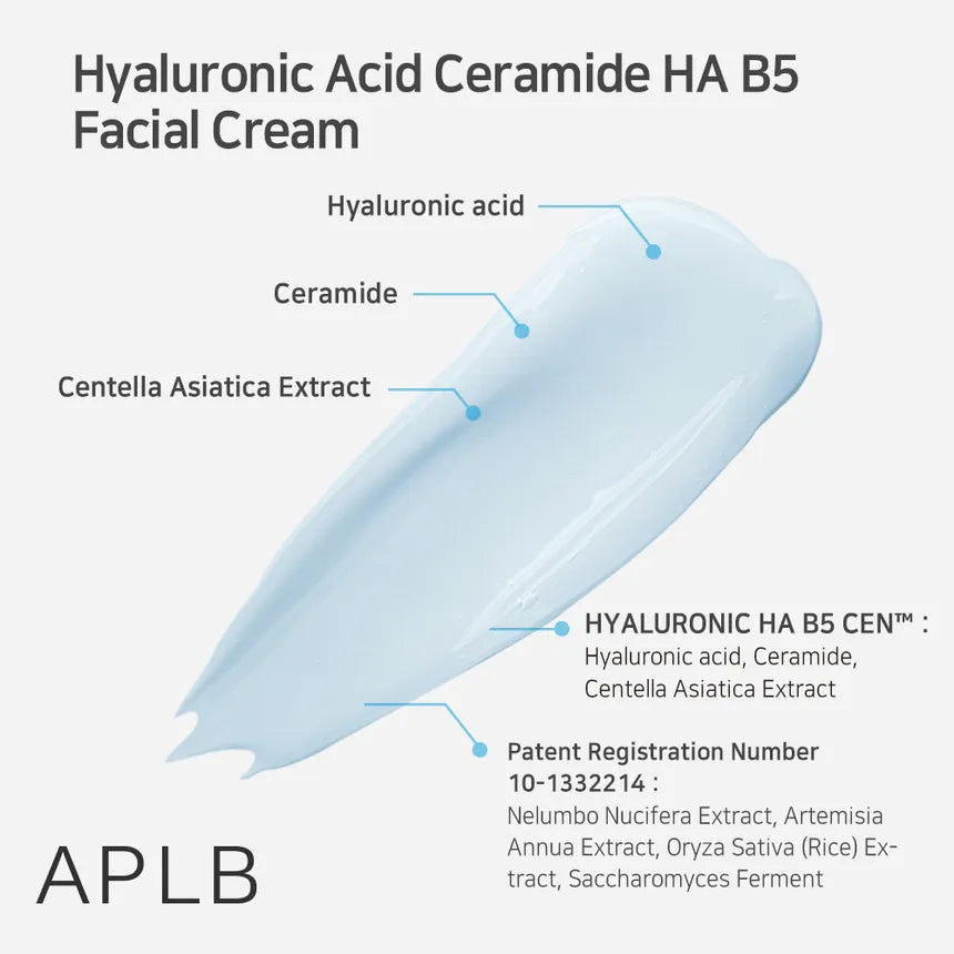 APLB  Hyaluronic Acid Ceramide HA B5 Facial Cream