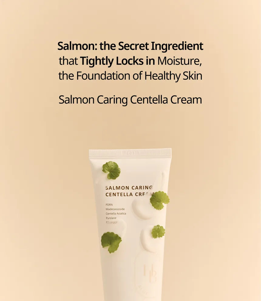 HEVEBLUE Salmon Caring Centella Cream | Atelier De Glow UAE