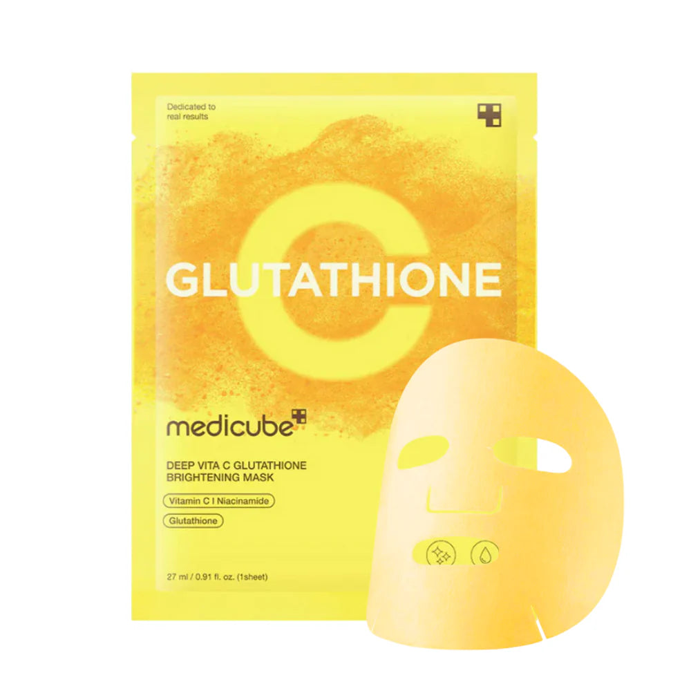 Medicube Deep VitaC Glutathione Brightening Mask | Atelier De Glow UAE Medicube Deep VitaC Glutathione Brightening Mask | Atelier De Glow UAE
