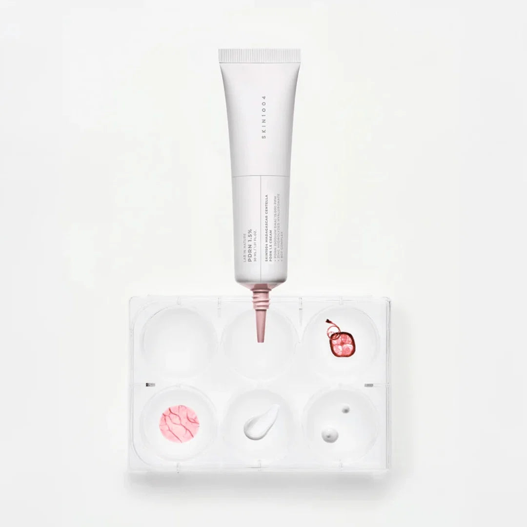 SKIN1004 Madagascar Centella PDRN 1.5 Cream – K-beauty "Skin-Regeneration &amp; Elasticity-Boosting Treatment" for a plump, youthful complexion, shop at Atelier De Glow UAE.