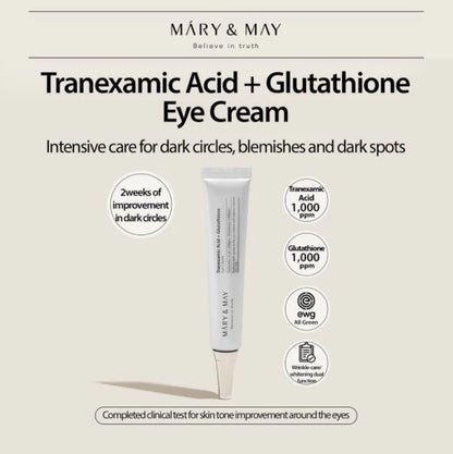 Mary &amp; May Tranexamic Acid + Glutathion Eye Cream Mini 12g