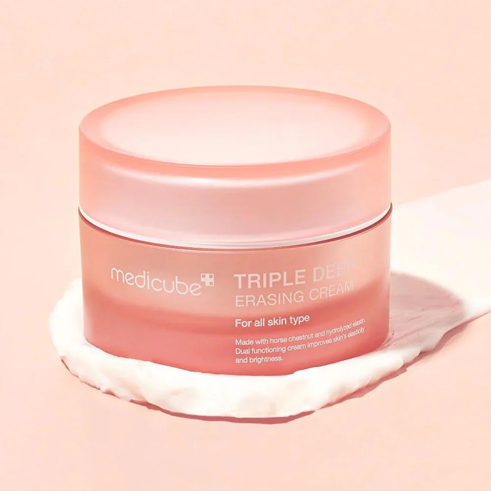 Medicube cream for loss of elasticity, sagging skin, and deep dehydration – Intensive "Volume Filler" for aging skin from Atelier De Glow UAE.