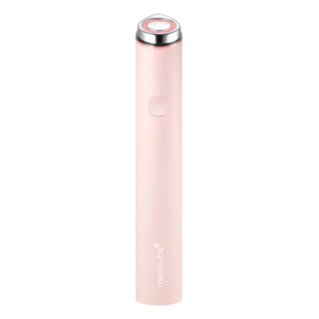 Medicube AGE-R Booster Pro Pink Mini Edition – 75g compact, medical-grade electroporation beauty device with 5 intensity levels available at Atelier De Glow UAE.