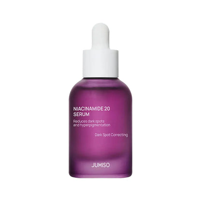 Jumiso Niacinamide 20 Serum – 40ml high-concentration Korean serum with 20% Niacinamide and LHA available at Atelier De Glow UAE.