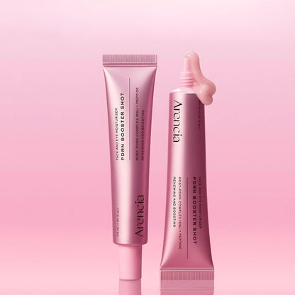 Fast-absorbing Arencia PDRN Booster Shot texture – High-potency Korean bio-skincare for immediate glass skin finish at Atelier De Glow UAE.