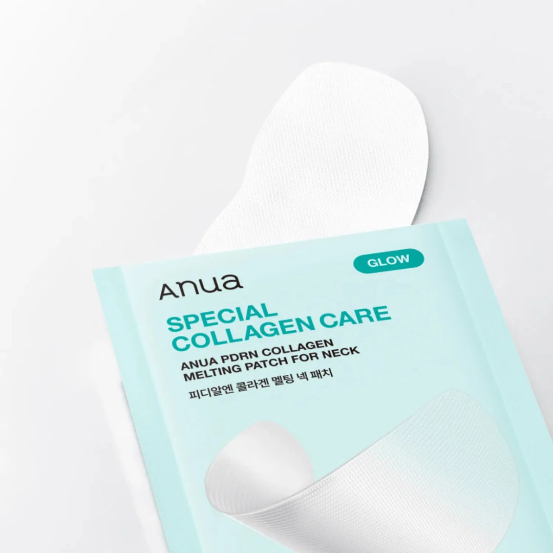 Anua PDRN Collagen Melting Patch designed for smile lines and cheeks to smooth fine lines and reveal a radiant glass-skin glow from Atelier De Glow UAE.
