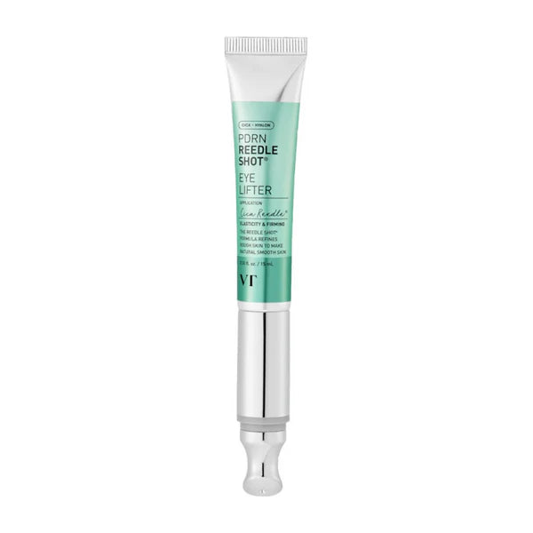 VT Cosmetics PDRN Reedle Shot Eye Lifter – 15ml regenerative eye serum with Cica Reedle™ and Salmon DNA (PDRN) available at Atelier De Glow UAE.
