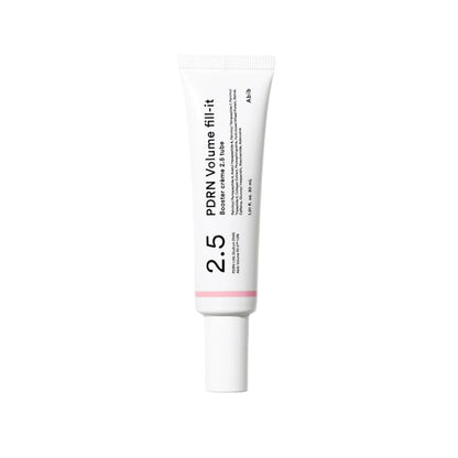 Abib PDRN Volume Fill-it Booster Crème 2.5 Tube – 30ml high-concentration clinical-strength salmon DNA anti-aging and volumizing cream available at Atelier De Glow UAE.
