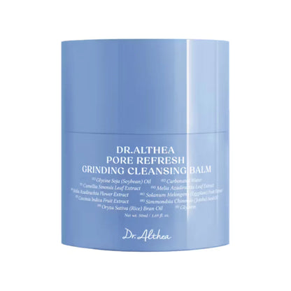 Dr. Althea Pore Refresh Grinding Cleansing Balm – 50ml hygienic Korean oil cleanser with a unique grinding dispenser available at Atelier De Glow UAE.