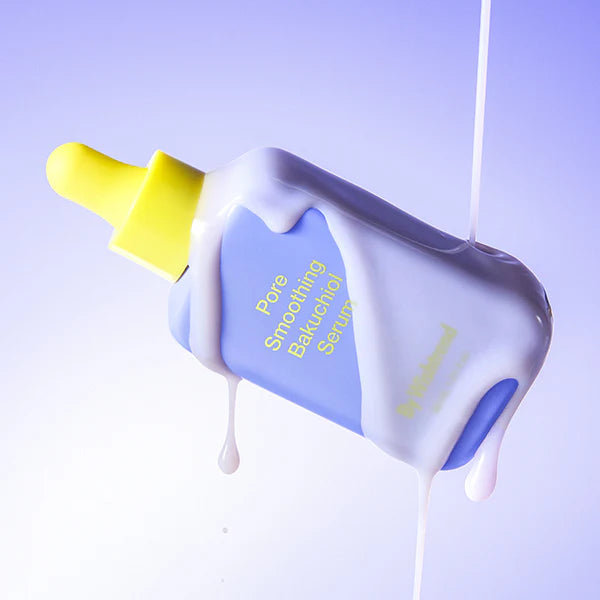 Milky, lightweight texture of By Wishtrend Pore Smoothing Serum – Fast-absorbing Korean skincare for a blurred "Glass Skin" finish at Atelier De Glow UAE.