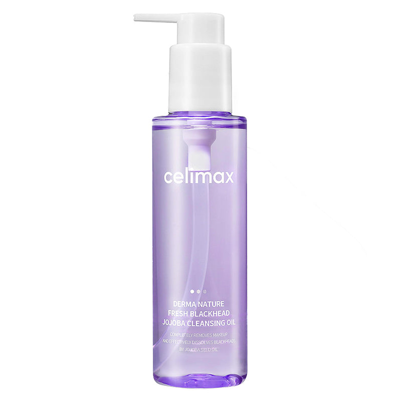 celimax Fresh Blackhead Jojoba Cleansing Oil – Korean first cleanser with Jojoba and Meadowfoam Seed Oil available at Atelier De Glow UAE.