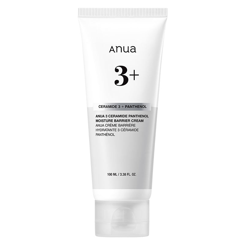 Anua 3 Ceramide Panthenol Moisture Barrier Cream 100ml – Triple Ceramide complex and 5% Panthenol infused Korean repair cream available at Atelier De Glow UAE.