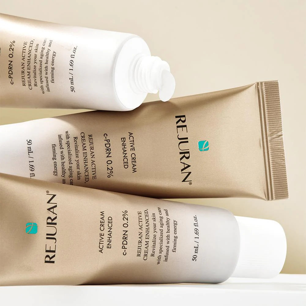 REJURAN Active Cream – Professional-grade "Topical DNA Injection Cream &amp; 24-Hour Non-Sticky Jello Glow Filter" for a flawless skin profile, shop at Atelier De Glow UAE.