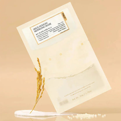 Unique "dough" texture of Fully Rice Modeling Mask – High-adhesion, vacuum-seal Korean rubber mask for a radiant look at Atelier De Glow UAE.