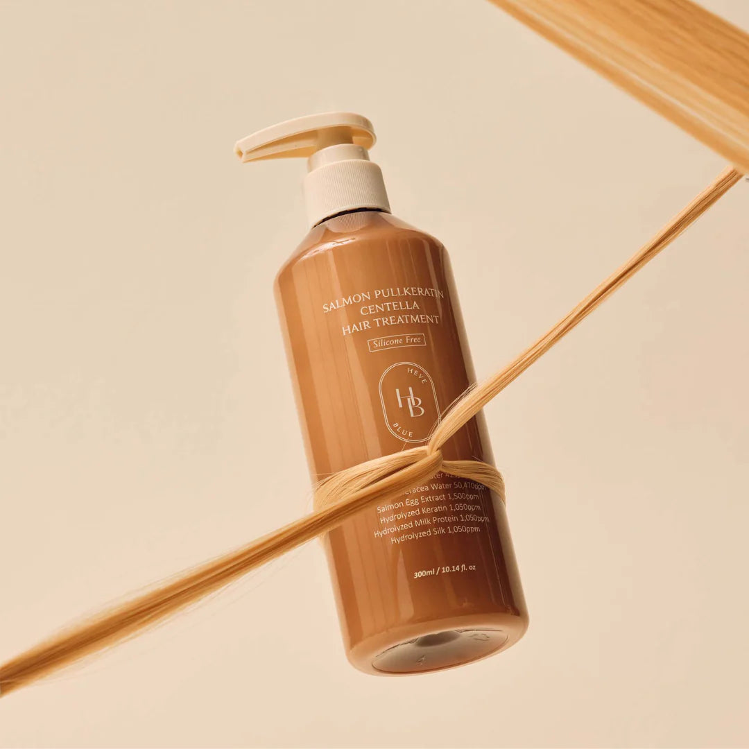 HEVEBLUE treatment for brittle, over-processed, and frizzy hair – Deep conditioning "PDRN Hair Mask" for split ends from Atelier De Glow UAE.