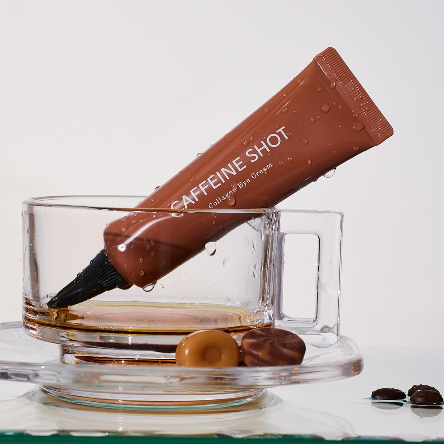 shaishaishai Caffeine Shot Collagen Eye Cream – Clean-beauty "Caffeine-Infused De-puffing &amp; Anti-Aging Eye Treatment" for a bright, firm, and vibrant eye area, shop at Atelier De Glow UAE.