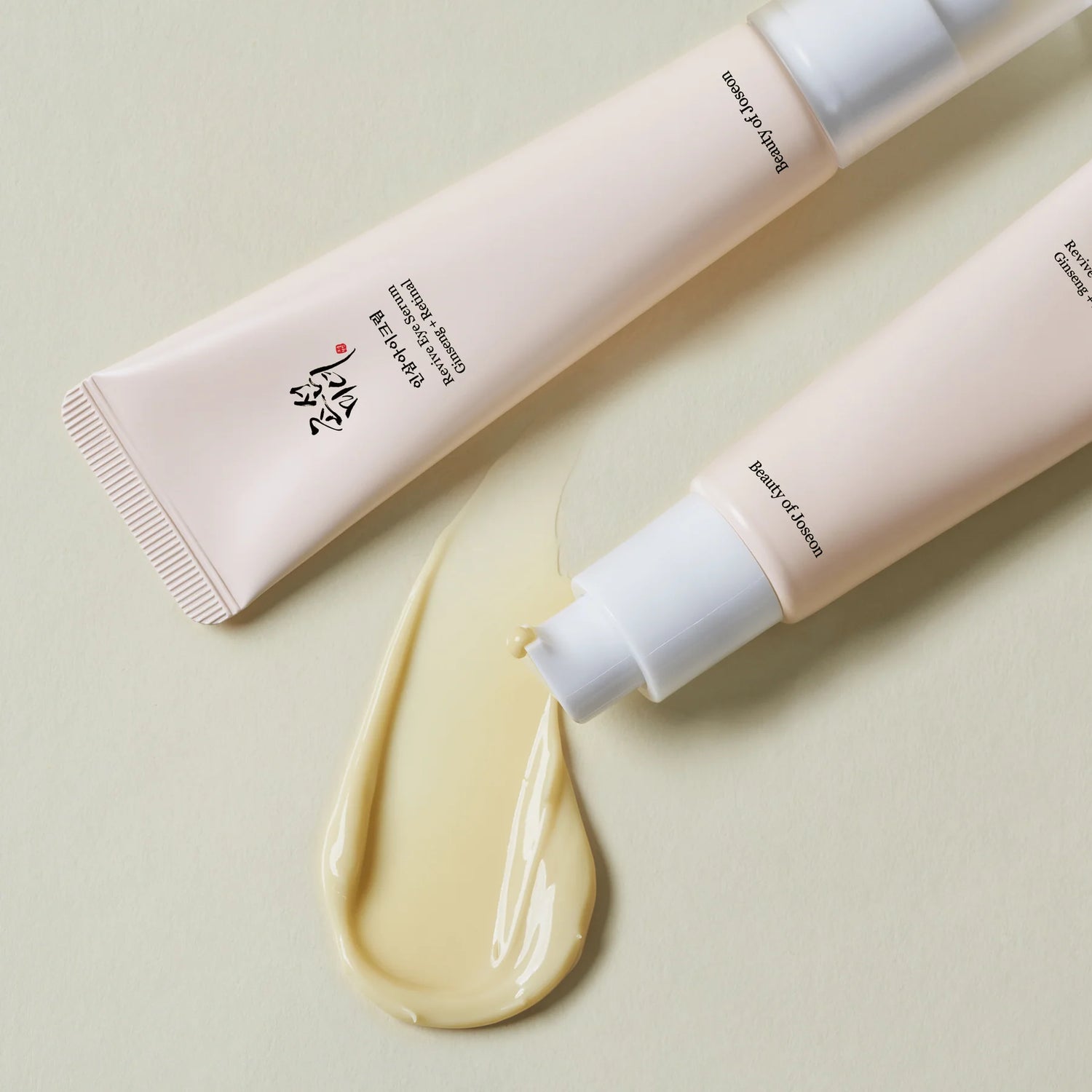Silky, fast-absorbing texture of Beauty of Joseon Eye Serum – Non-greasy Korean skincare for "Glass Skin" eye area at Atelier De Glow UAE.