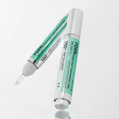 Precision applicator of VT Reedle Shot Hair Ampoule – Targeted stimulation to improve absorption of PDRN and Biotin into the scalp at Atelier De Glow UAE.
