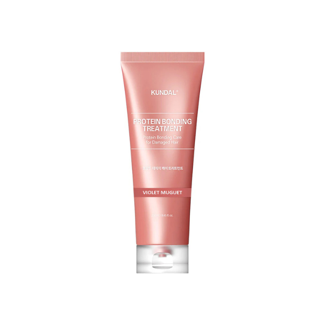 KUNDAL Protein Bonding Treatment 250ml tube – Patented Protein-Bonding technology and LPP (Low Molecular Polypeptide) Korean hair care available at Atelier De Glow UAE.