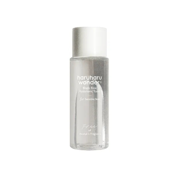Haruharu Wonder Black Rice Hyaluronic Toner Fragrance Free – 10ml travel-sized mini for sensitive skin available at Atelier De Glow UAE.