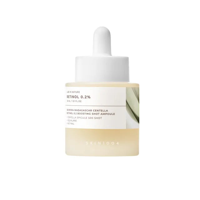 SKIN 1004 Madagascar Centella Retinol 0.2 Boosting Shot Ampoule – 30ml Korean anti-aging serum with 0.2% Pure Retinol and Centella available at Atelier De Glow UK.