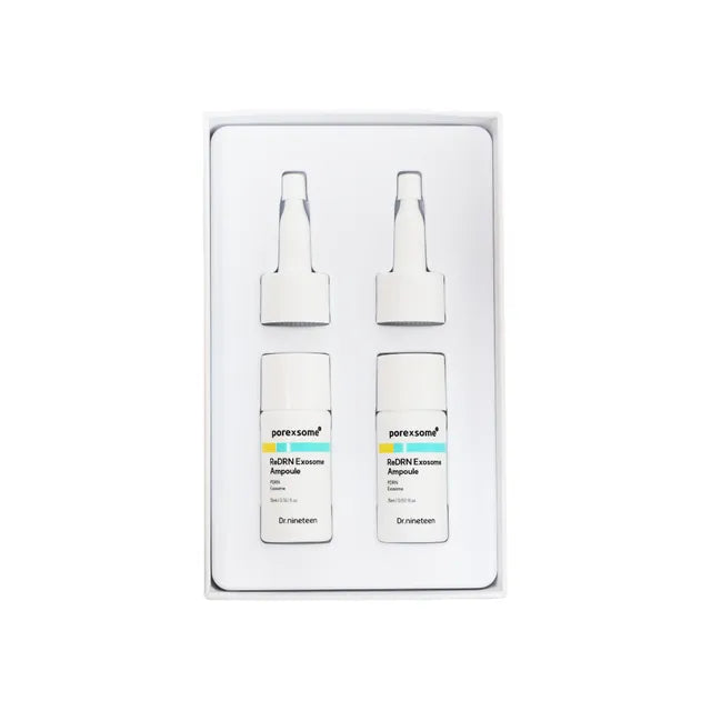 Dr.nineteen ReDRN treatment for deep pore scarring, loss of elasticity, and uneven skin texture – Advanced Korean clinical ampoule from Atelier De Glow UAE.