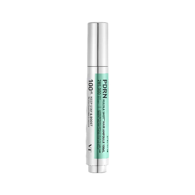 VT Cosmetics PDRN Reedle Shot Hair Ampoule 100 – 15ml scalp serum with Cica Reedle™ and Salmon DNA available at Atelier De Glow UAE.