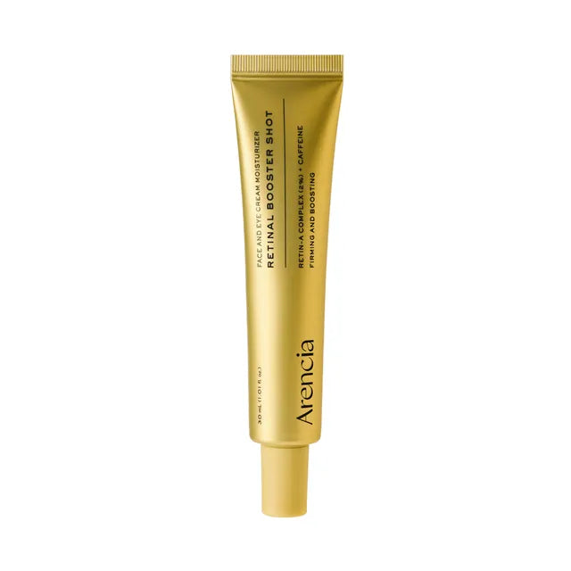 Arencia Retinal Booster Shot 30ml – High-potency Korean Retinaldehyde serum for advanced skin renewal available at Atelier De Glow UAE.
