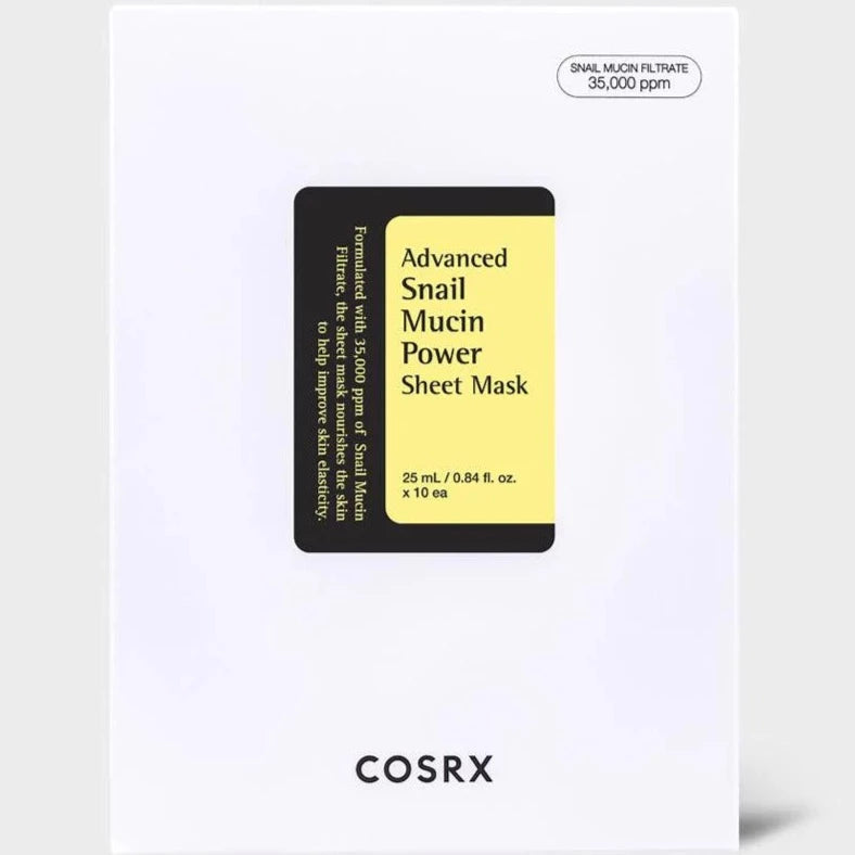 COSRX Snail Mucin Sheet Mask - Ultimate hydration and rejuvenation.