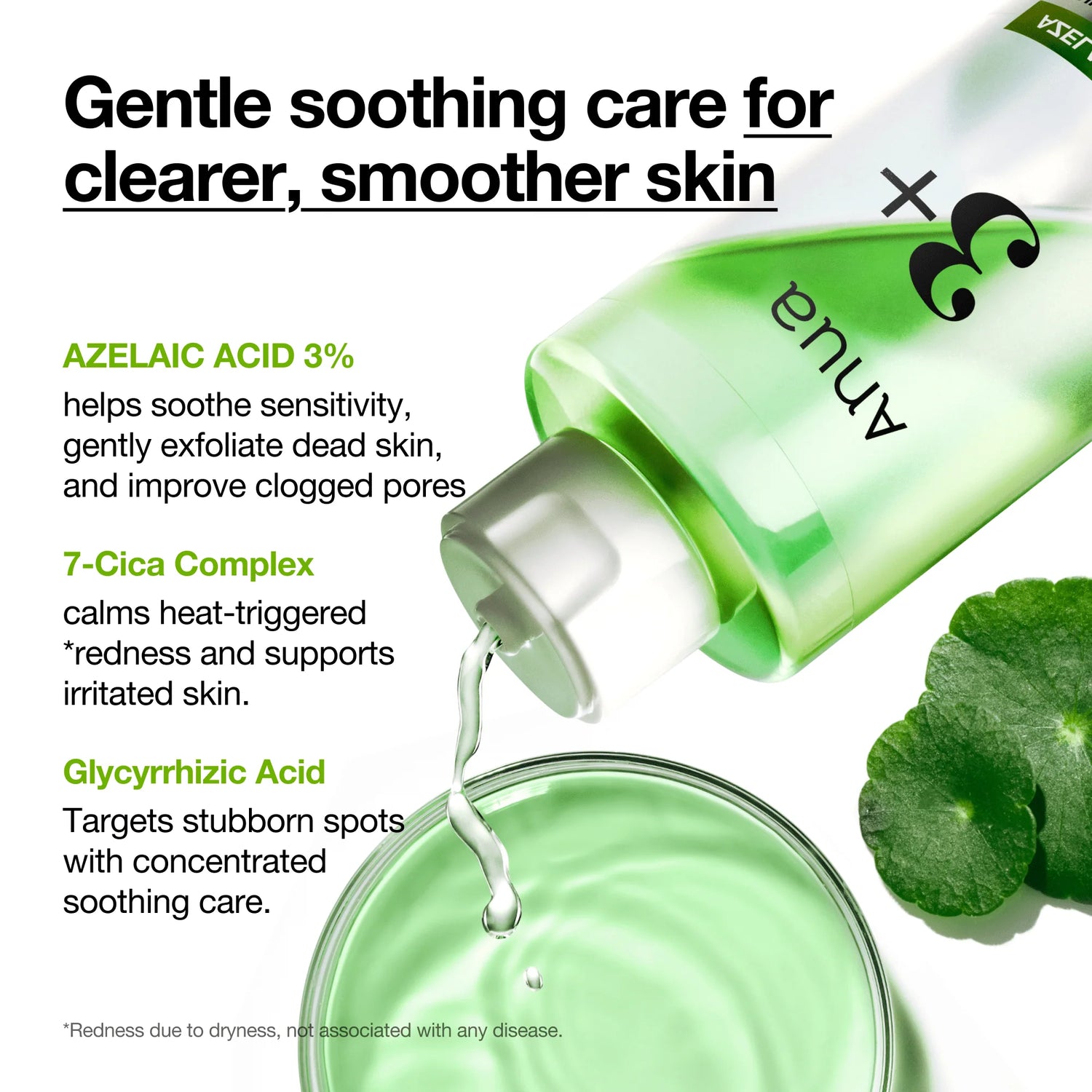 Anua  Azelaic Acid 3 Cica Skin Clarifying Toner 250ml